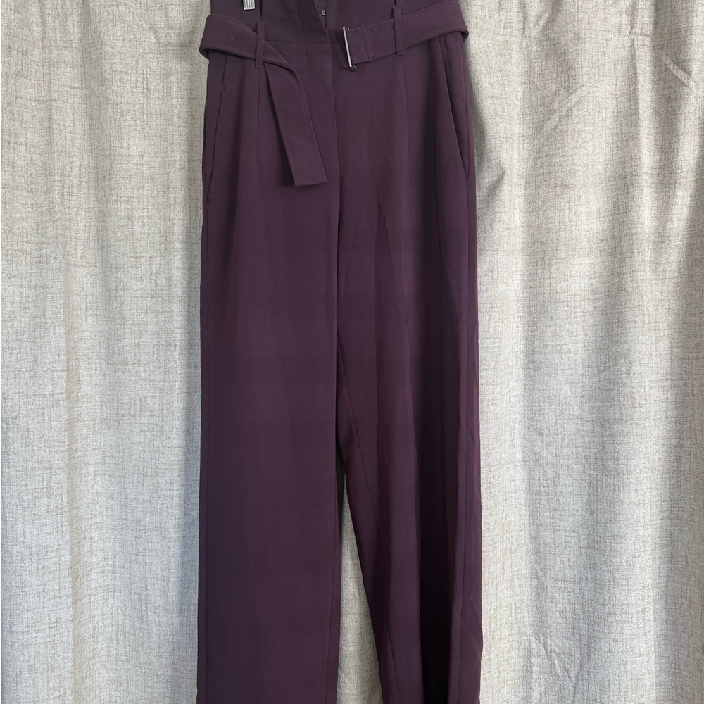 Babaton/Aritzia Deep Purple High-Waisted Trousers